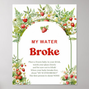 Boho Arch Wilde Aardbei Mijn Water Gebroken spel Poster