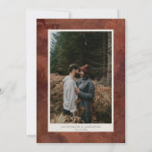 BOHO Arched BOHO Elegant Herfst Floral Pampas Gras Save The Date (Achterkant)