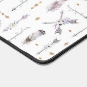 Boho Arrow & Feather Pattern Bureaumat (Hoek)