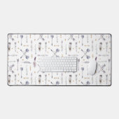 Boho Arrow & Feather Pattern Bureaumat (Keyboard & Muis)