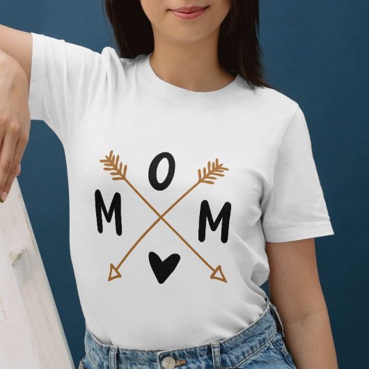 Boho Arrow MOM Shirt - Minimalistische stammoeder