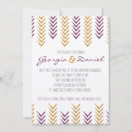 Boho Arrowhead bruiloft uitnodiging