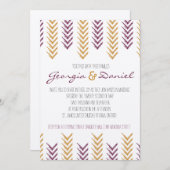 Boho Arrowhead bruiloft uitnodiging (Voorkant / Achterkant)