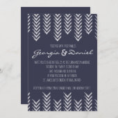 Boho Arrowhead bruiloft uitnodiging (Voorkant / Achterkant)