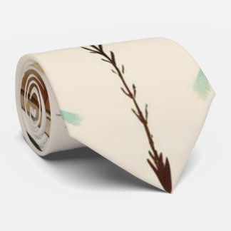 Boho Arrows Blauwgroen bruine Stropdas