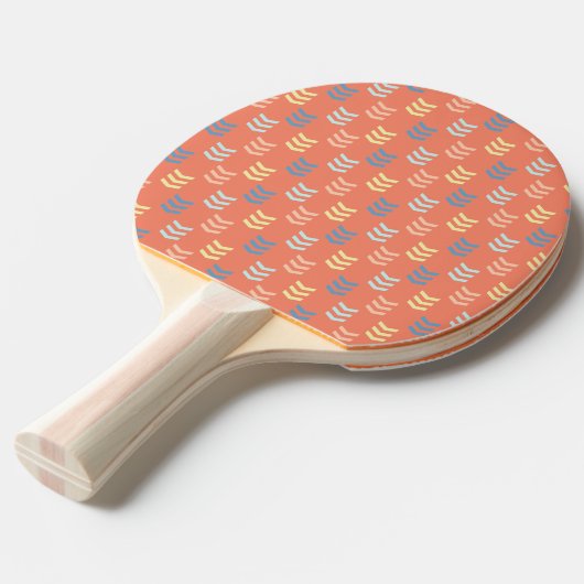 Boho Arrows Custom Ping Pong Paddle | 2 Sided Tafeltennisbatje (Voorkant Gekanteld)