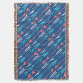 Boho Arrows Custom Throw Blanket Deken (Voorkant Verticaal)