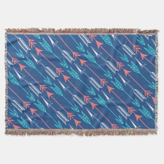 Boho Arrows Custom Throw Blanket Deken (Voorkant)