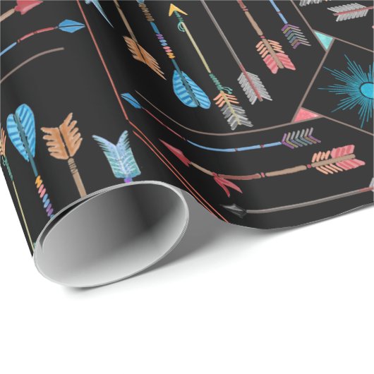 Boho Arrows en Sun V11 ID748 Cadeaupapier (Rol Hoek)