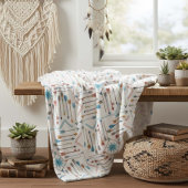 Boho Arrows en Sun V11 ID748 Fleece Deken