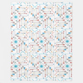 Boho Arrows en Sun V11 ID748 Fleece Deken (Voorkant)