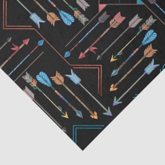 Boho Arrows en Sun V11 ID748 Tissuepapier (Detail)