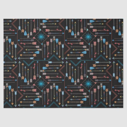 Boho Arrows en Sun V11 ID748 Tissuepapier (Voorkant)