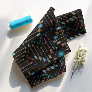 Boho Arrows en Sun V11 Multi-Color Black ID748 Stof