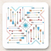 Boho Arrows en Sun V11 Sq ID748 Bier Onderzetter (Voorkant)