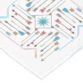 Boho Arrows en Sun V11 Sq ID748 Korte Tafelloper (Hoek)