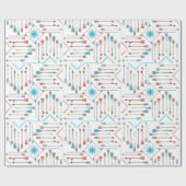 Boho Arrows en Sun V11 White ID748 Cadeaupapier (Vlak)