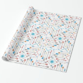 Boho Arrows en Sun V11 White ID748 Cadeaupapier (Uitgerold)