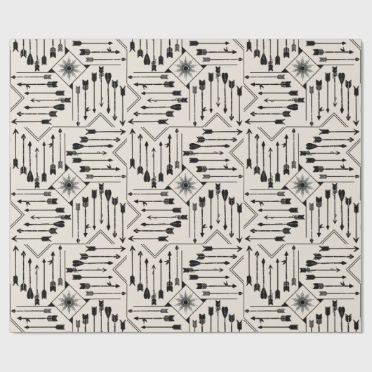 Boho Arrows en Sun V12 ID748 Cadeaupapier (Vlak)