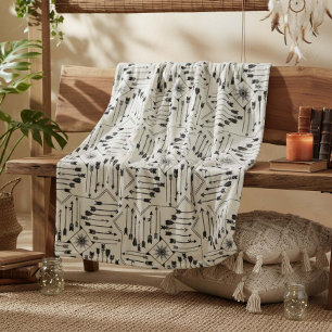 Boho Arrows en Sun V12 ID748 Fleece Deken