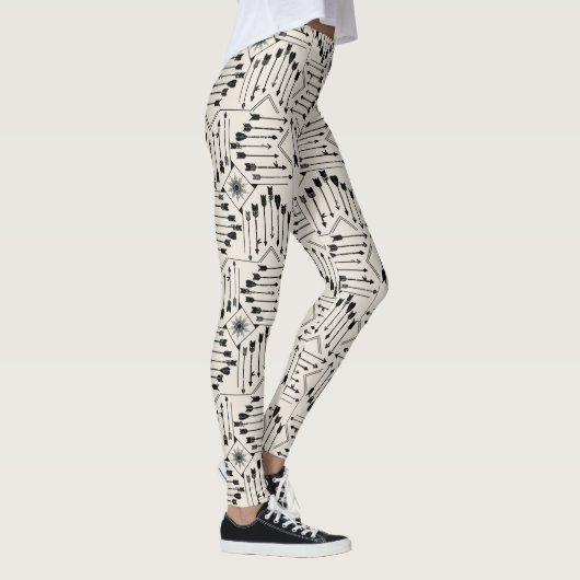 Boho Arrows en Sun V12 ID748 Leggings (Rechts)