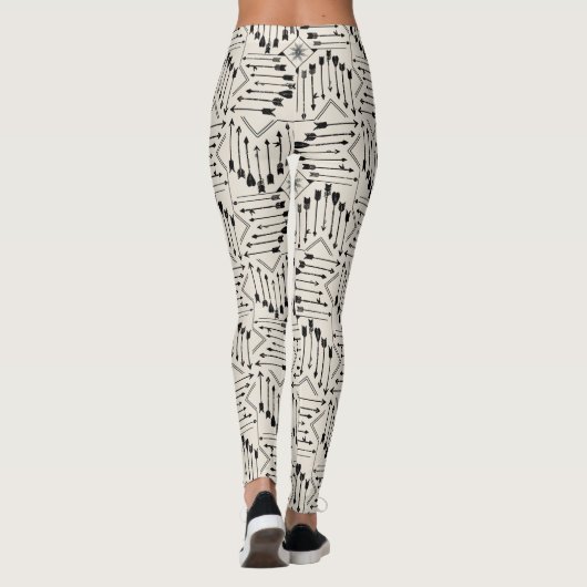 Boho Arrows en Sun V12 ID748 Leggings (Achterkant)