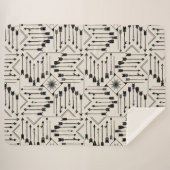 Boho Arrows en Sun V12 ID748 Sherpa Deken (Voorkant (horizontaal))