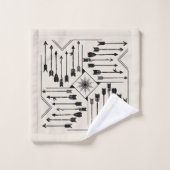 Boho Arrows en Sun V12 Sq ID748 Bad Handdoek (Wasdoekje)