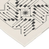 Boho Arrows en Sun V12 Sq ID748 Korte Tafelloper (Hoek)