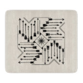 Boho Arrows en Sun V12 Sq ID748 Snijplank (Voorkant)