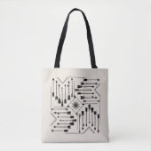 Boho Arrows en Sun V12 Sq ID748 Tote Bag (Voorkant)