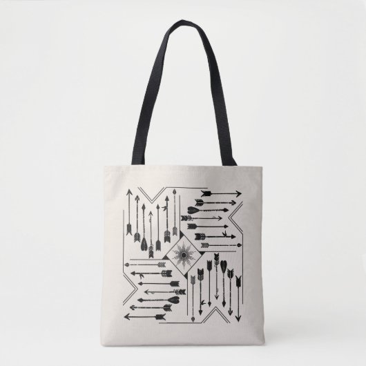 Boho Arrows en Sun V12 Sq ID748 Tote Bag (Voorkant)