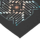 Boho Arrows en Sun V1 ID748 Korte Tafelloper (Hoek)