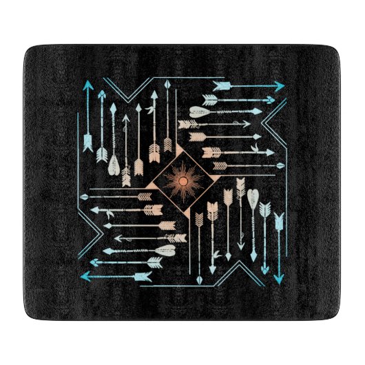 Boho Arrows en Sun V1 ID748 Snijplank (Voorkant)