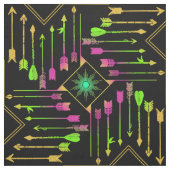 Boho Arrows en Sun V3 Neon Black ID748 Stof (Swatch)