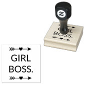 Boho Arrows Girl Boss Rubberstempel (Gestempeld)