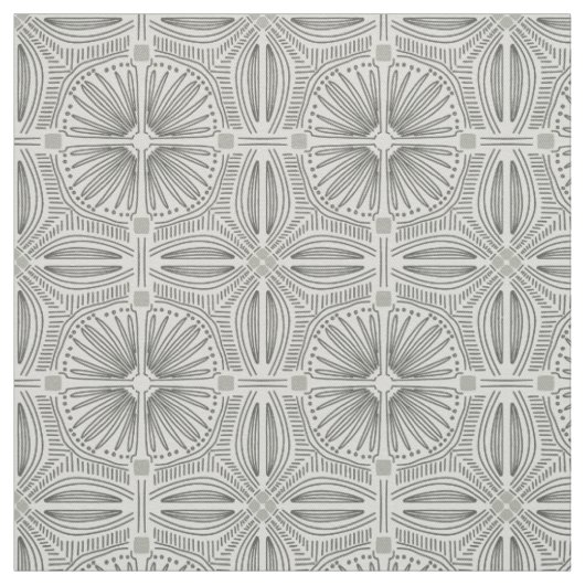 Boho art deco lijnornamentiek stof (Swatch)