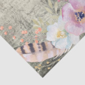 Boho Art Feathers en Flowers - Ontkoppeling Tissuepapier (Detail)