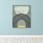 Boho art regenboog canvas afdruk (Insitu (Houten vloer))