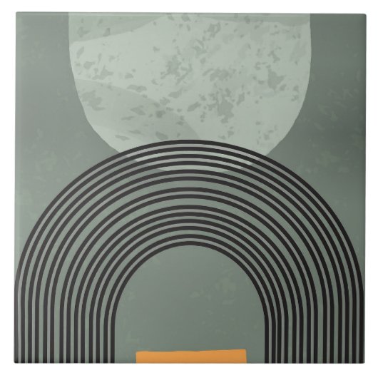 Boho art regenboog tegeltje (Voorkant)