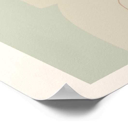 Boho Art Style Modern Vase Plant Poster (Hoek)