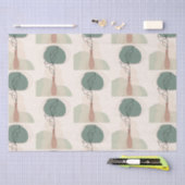 Boho Art Style Modern Vase Plant Tissuepapier (Craft)