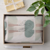 Boho Art Style Modern Vase Plant Tissuepapier (Geschenk)