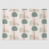 Boho Art Style Modern Vase Plant Tissuepapier (Voorkant)