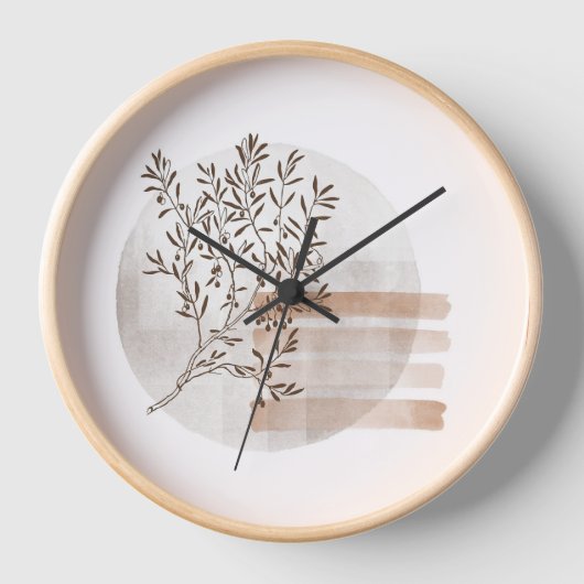 Boho Art Wall Clock - Omarm Boheemse Stijl (Voorkant)