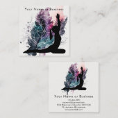 Boho Artful Yoga Meditation Sacred Geometry Vierkante Visitekaartje (Voorkant / Achterkant)
