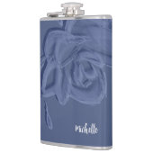 Boho  Artistic Blue Flowers Heupfles (Links)