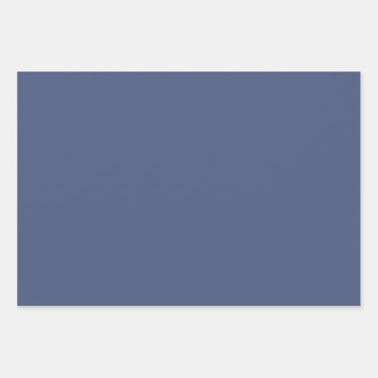 Boho  Artistic Blue Flowers Inpakpapier Vel (Voorkant 3)