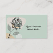Boho Artistic Rose Meditative Business Card Visitekaartje (Voorkant)
