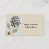 Boho Artistic Rose Meditative Business Card Visitekaartje (Voorkant)
